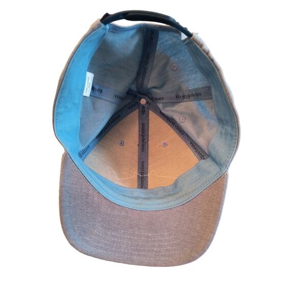 Vineyard Vines Fish Logo Baseball Cap Men's One Size Snapback Blue Adjustable - Picture 2 of 7